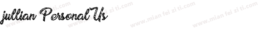 jullian Personal Us字体转换